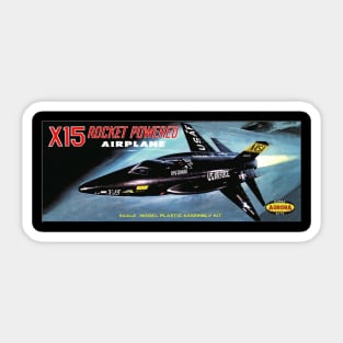 Vintage Model Kit Box Art - Aurora X-15 Sticker